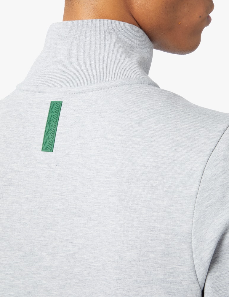 rinascente Lacoste Doubleknit fzip sweatshirt - grey