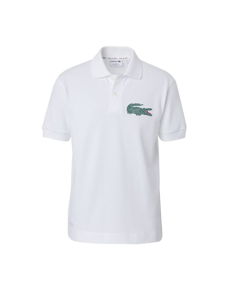 Lacoste Polo manica corta big cocco tondini - bianco - immagine 5 Lacoste Polo manica corta big cocco tondini - bianco - immagine 5