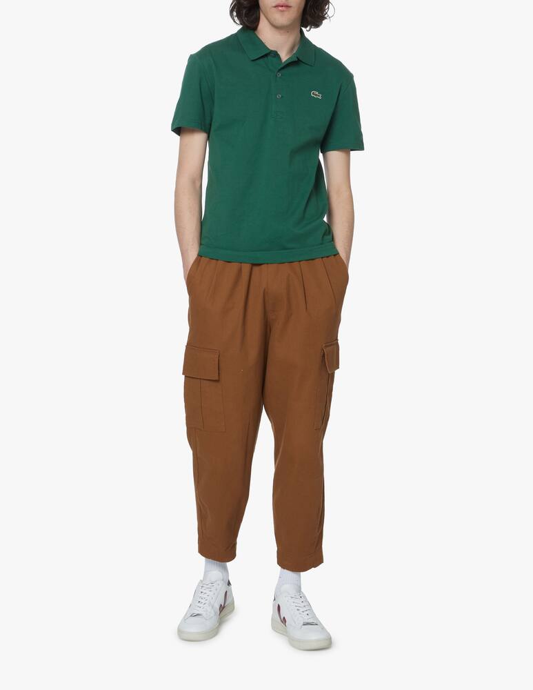 rinascente Lacoste Polo manica corta piquet light wafer - verde