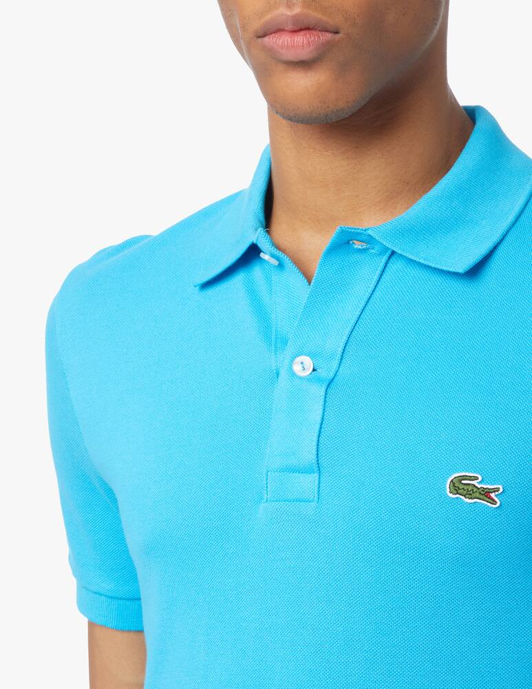 rinascente Lacoste Short sleeve slim polo - light blue