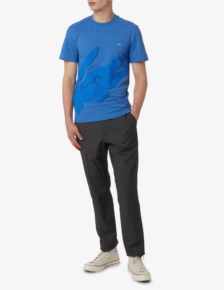 rinascente Lacoste Big crocodrile t-shirt - light blue