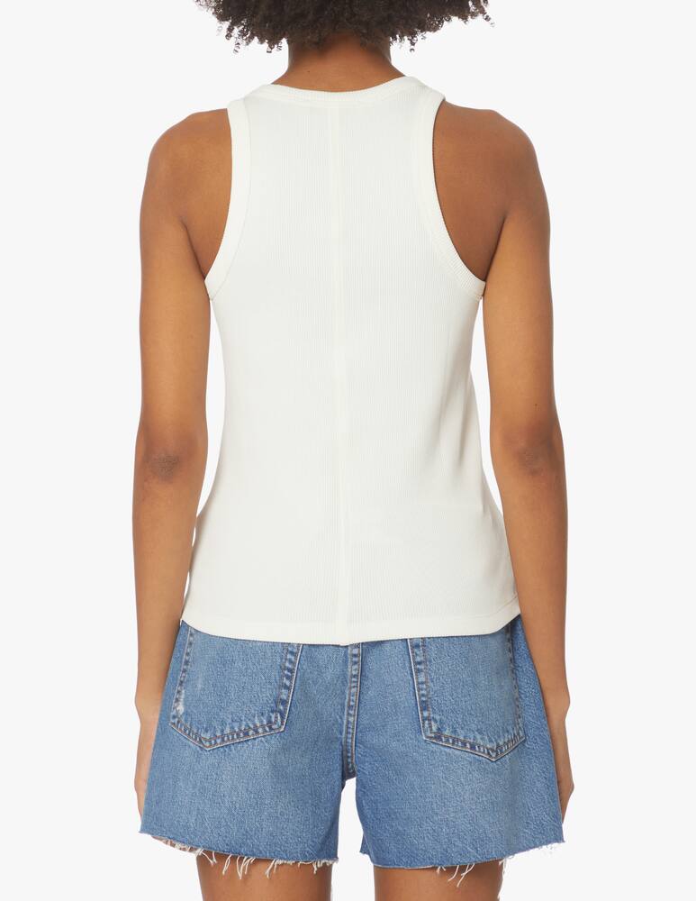 rinascente Lacoste Canotta a costine in cotone - bianco