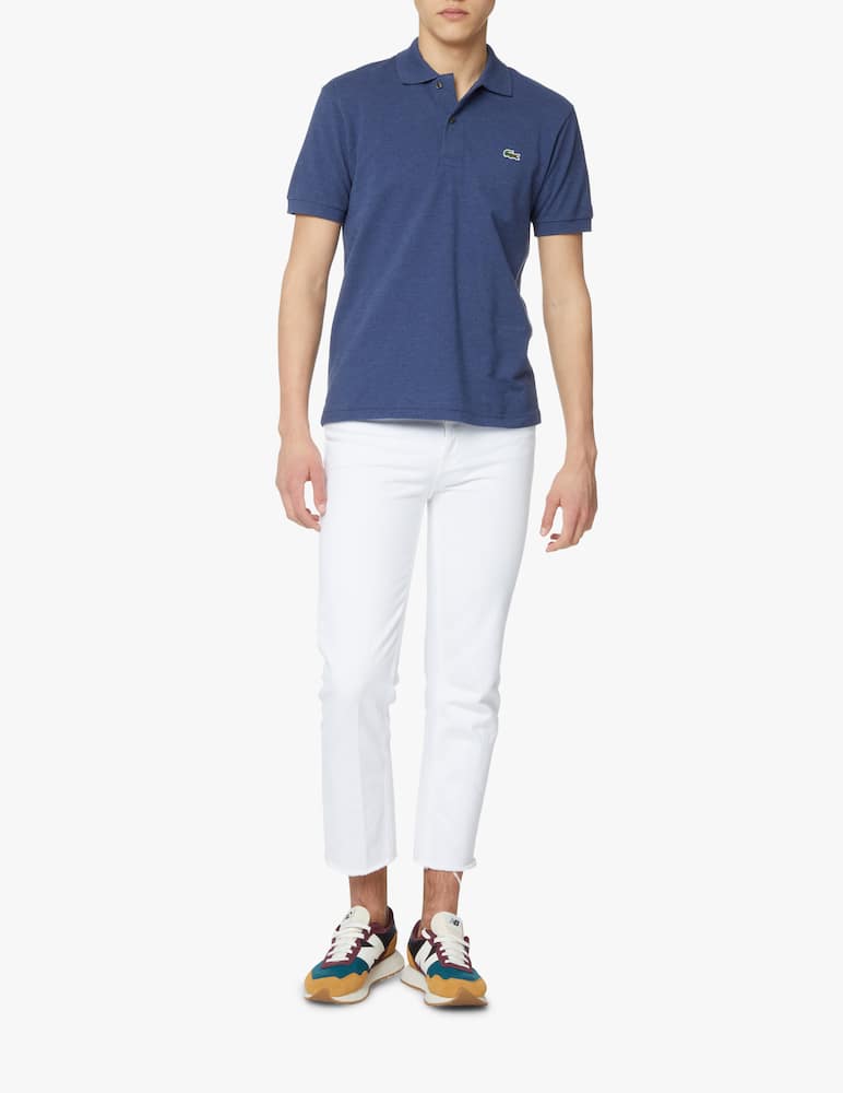 rinascente Lacoste Melange classic fit short sleeve polo - blue