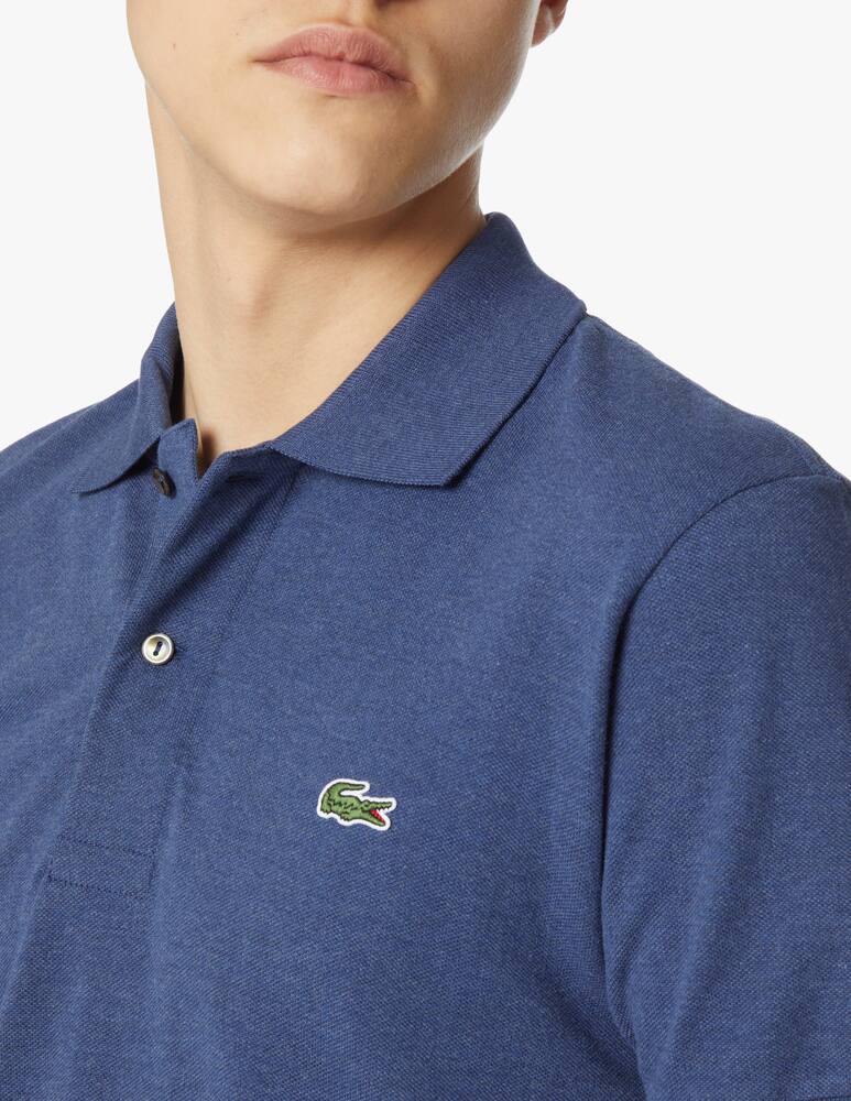 rinascente Lacoste Melange classic fit short sleeve polo - blue