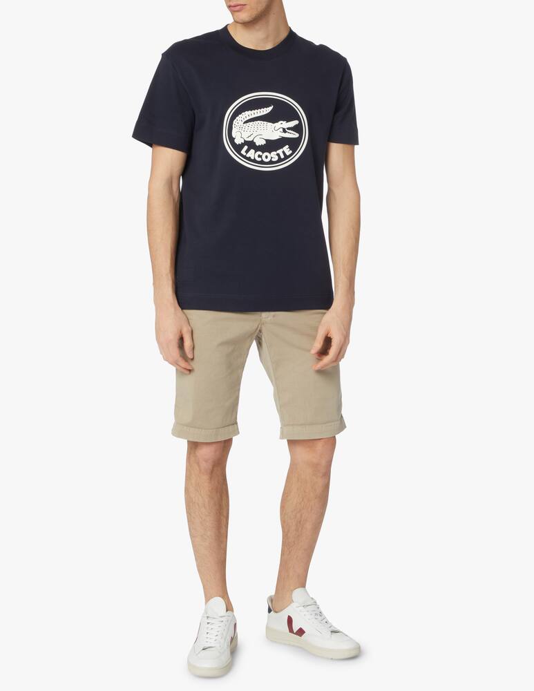 Lacoste Maglietta cocco floccato - blu - immagine 2 Lacoste Maglietta cocco floccato - blu - immagine 2