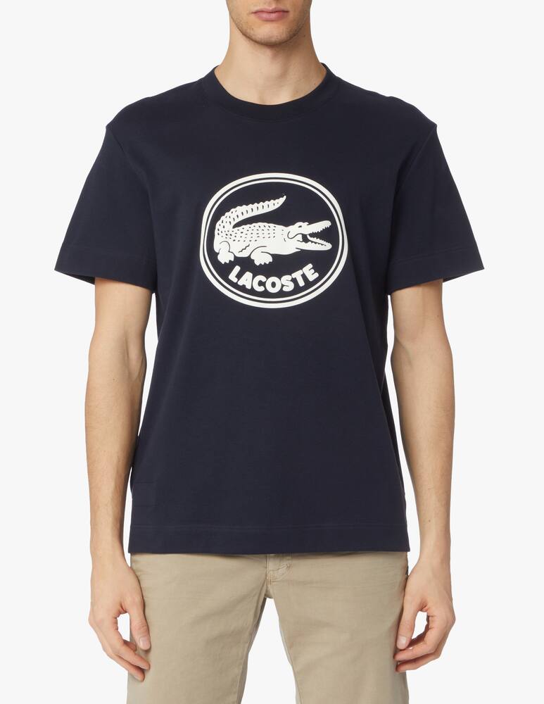 Lacoste Maglietta cocco floccato - blu - immagine 1 Lacoste Maglietta cocco floccato - blu - immagine 1