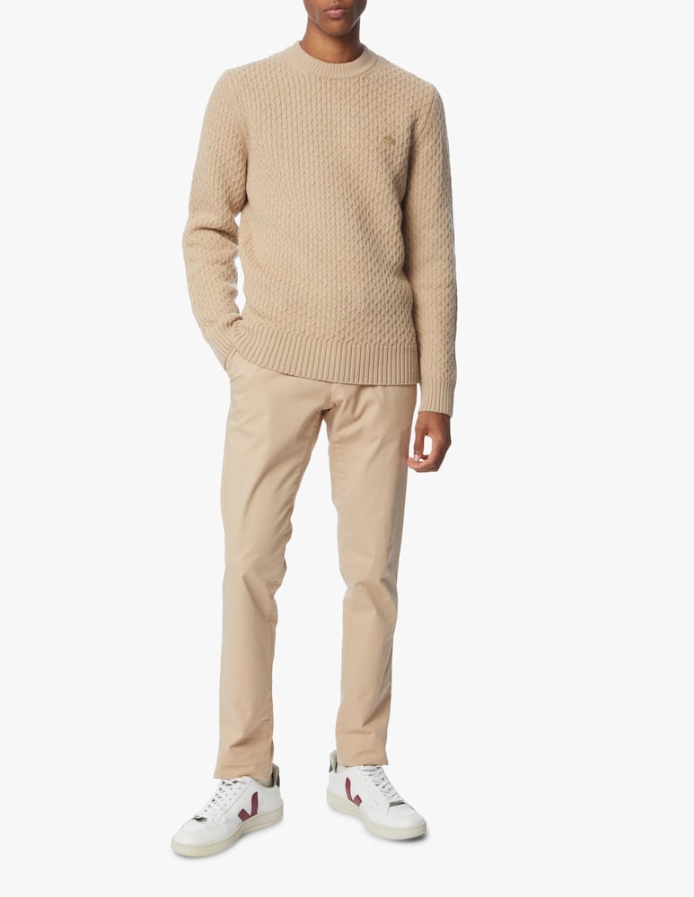 Lacoste Cotton cashmere roundneck sweater - picture 2 Lacoste Cotton cashmere roundneck sweater - picture 2