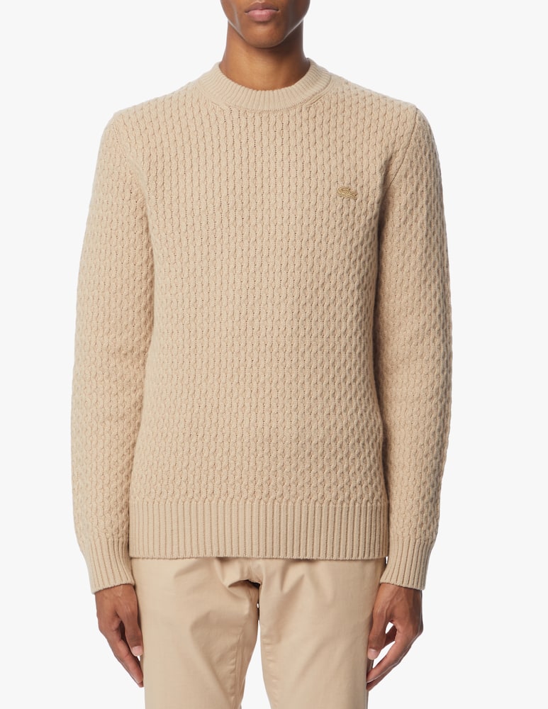 Lacoste Cotton cashmere roundneck sweater - picture 4 Lacoste Cotton cashmere roundneck sweater - picture 4