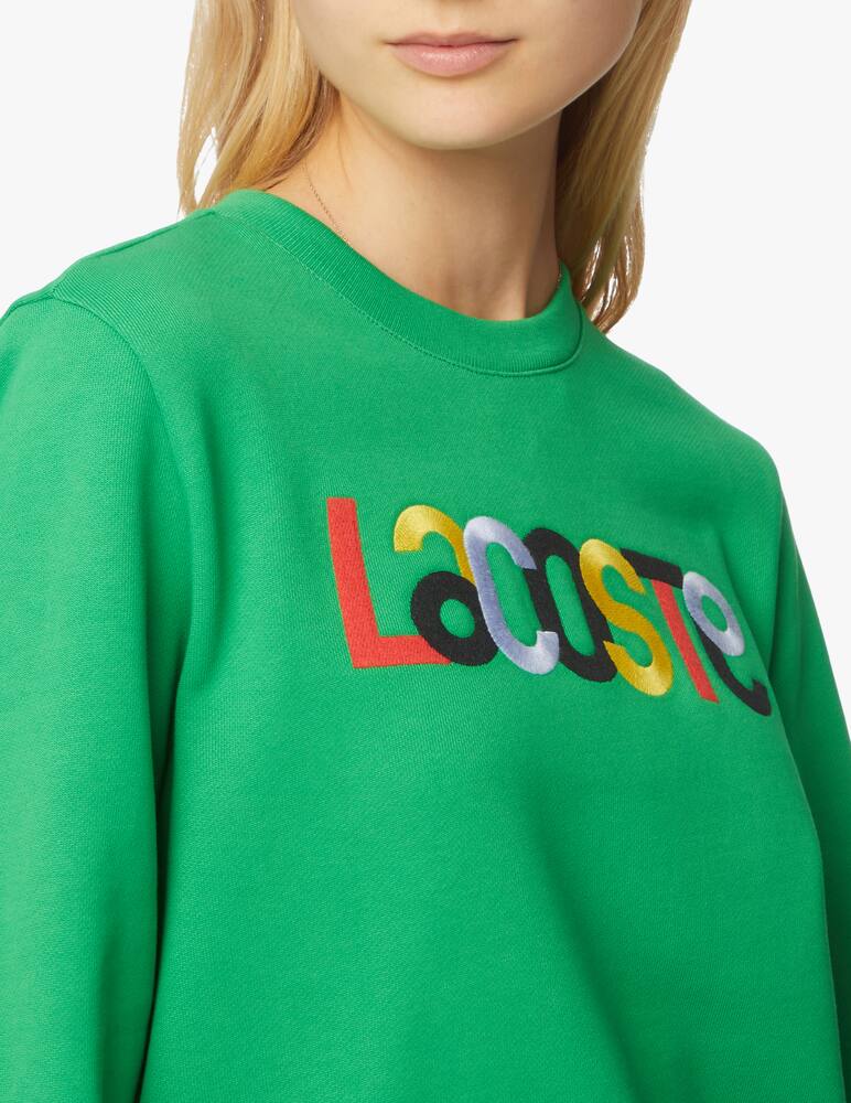rinascente Lacoste Felpa girocollo in cotone con logo