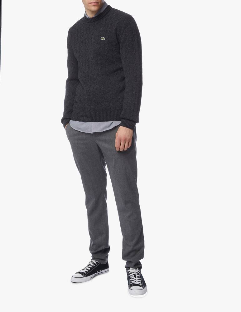 rinascente Lacoste Maglione girocollo trecce in lana