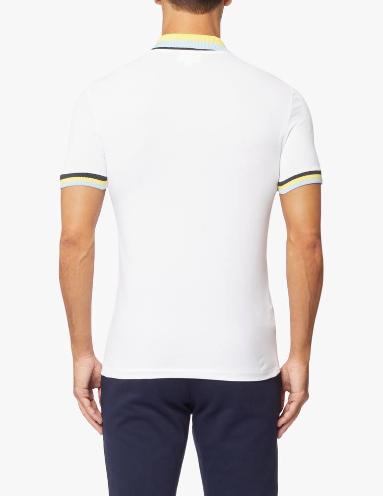 rinascente Lacoste Multicolor neckline slim fit polo shirt