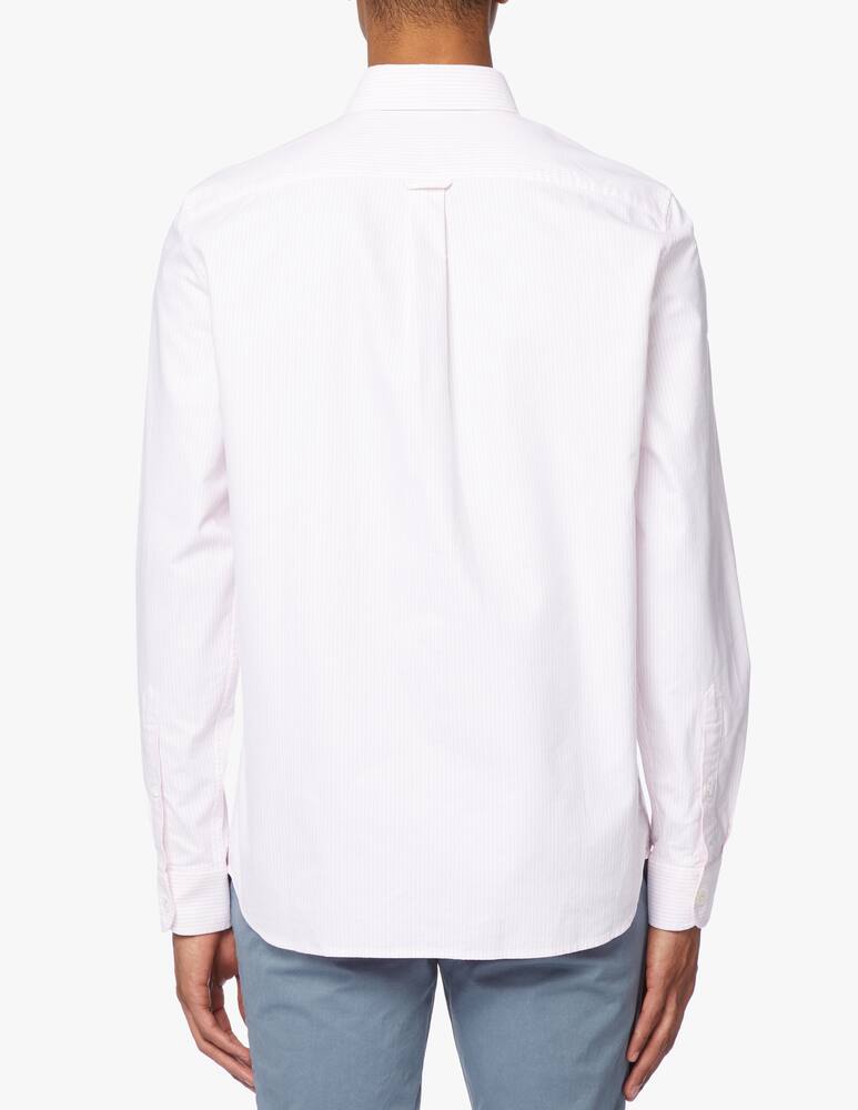 rinascente Lacoste Camicia manica lunga reg striped albini - bianco