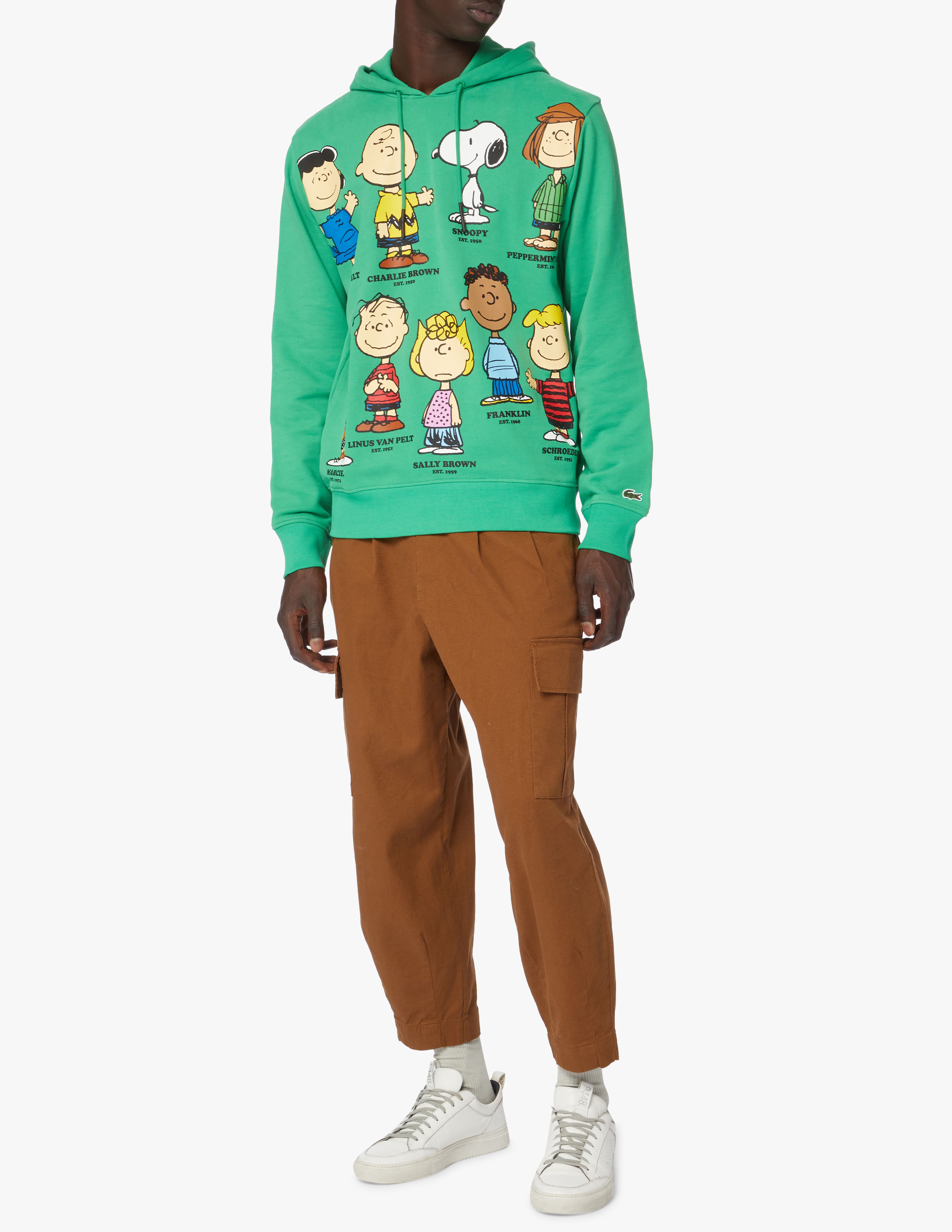 Shop Lacoste Peanuts hoodie on Rinascente