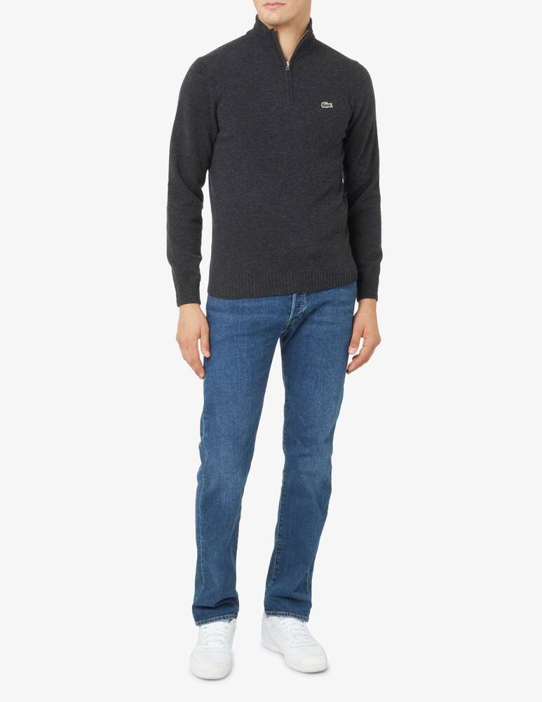 rinascente Lacoste Maglione mezza zip in lana - Grigio