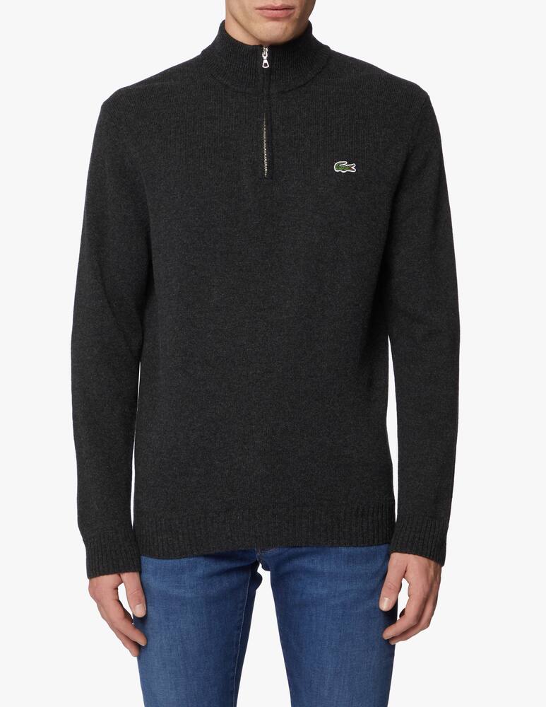 rinascente Lacoste Maglione mezza zip in lana - Grigio