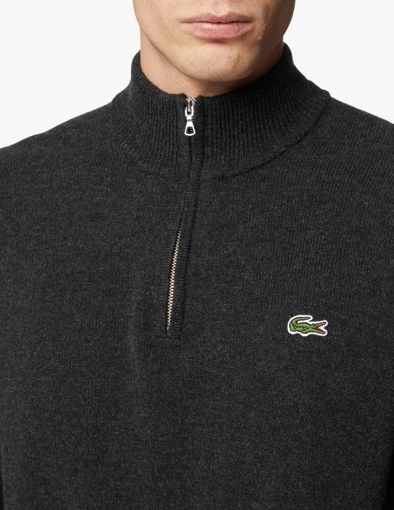 rinascente Lacoste Maglione mezza zip in lana - Grigio