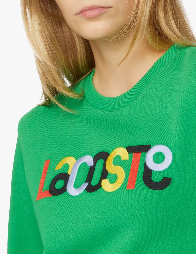 rinascente Lacoste Felpa girocollo in cotone con logo