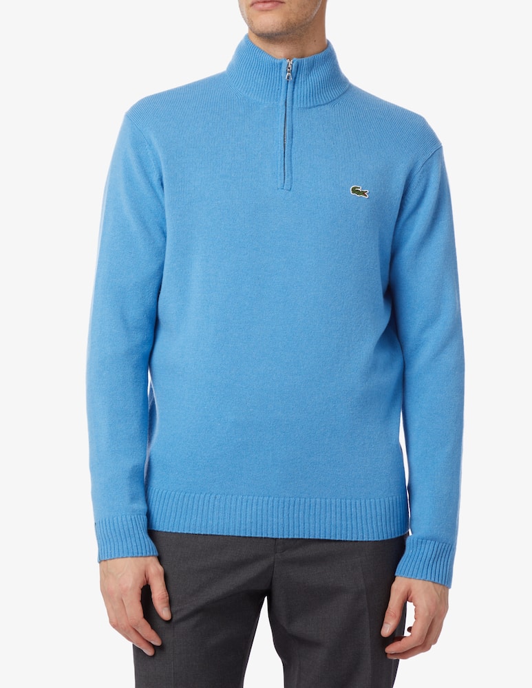 rinascente Lacoste Mzip wool sweater - Light blue