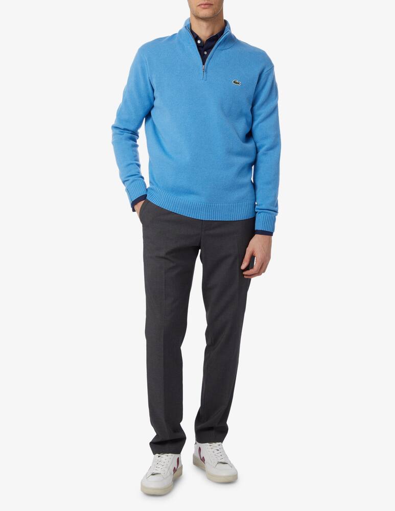 rinascente Lacoste Mzip wool sweater - Light blue