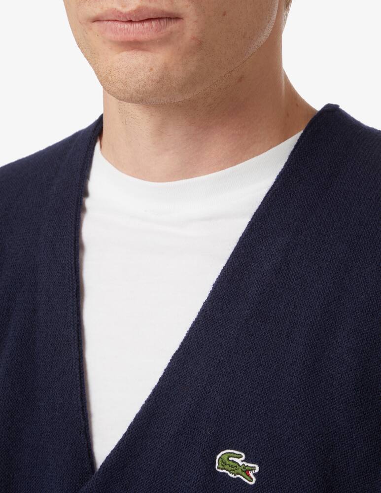 rinascente Lacoste Cardigan in lana - Blu