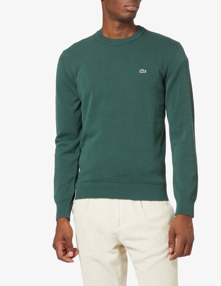Lacoste Basic cotton sweater - Green - picture 1 Lacoste Basic cotton sweater - Green - picture 1