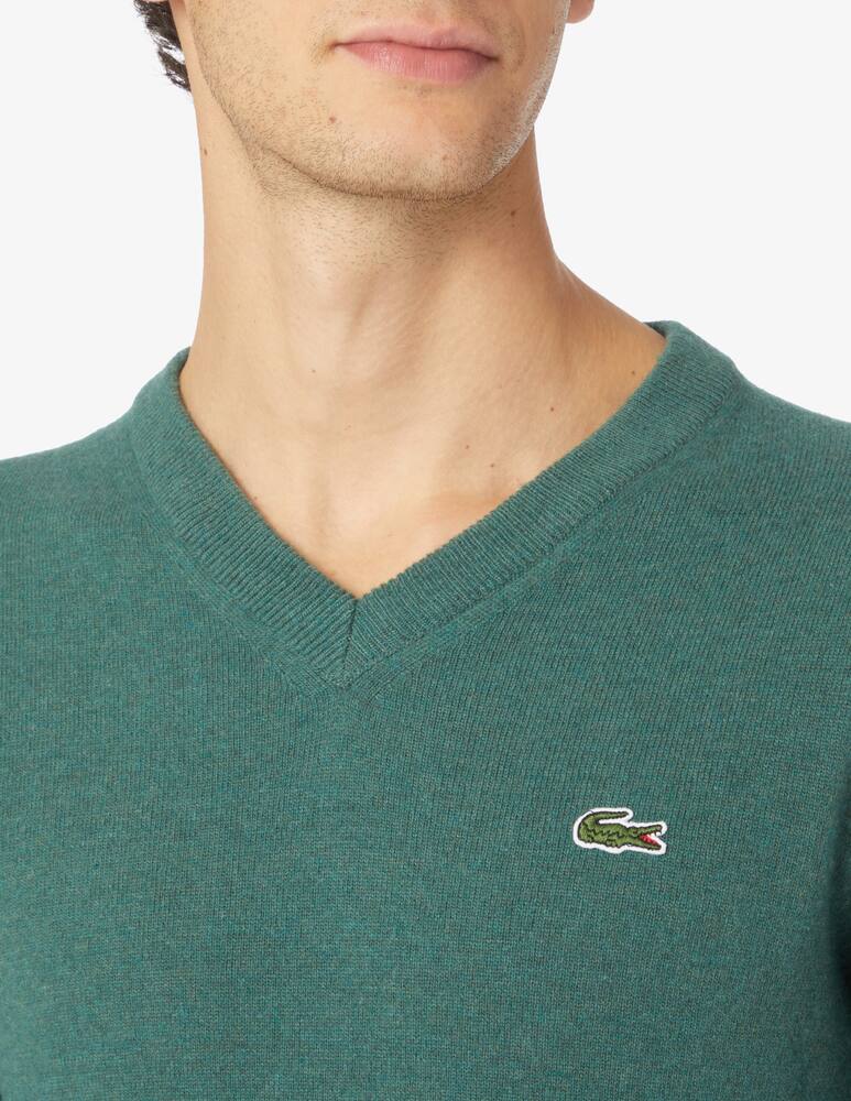 rinascente Lacoste Wool mix v-neck sweater - Green