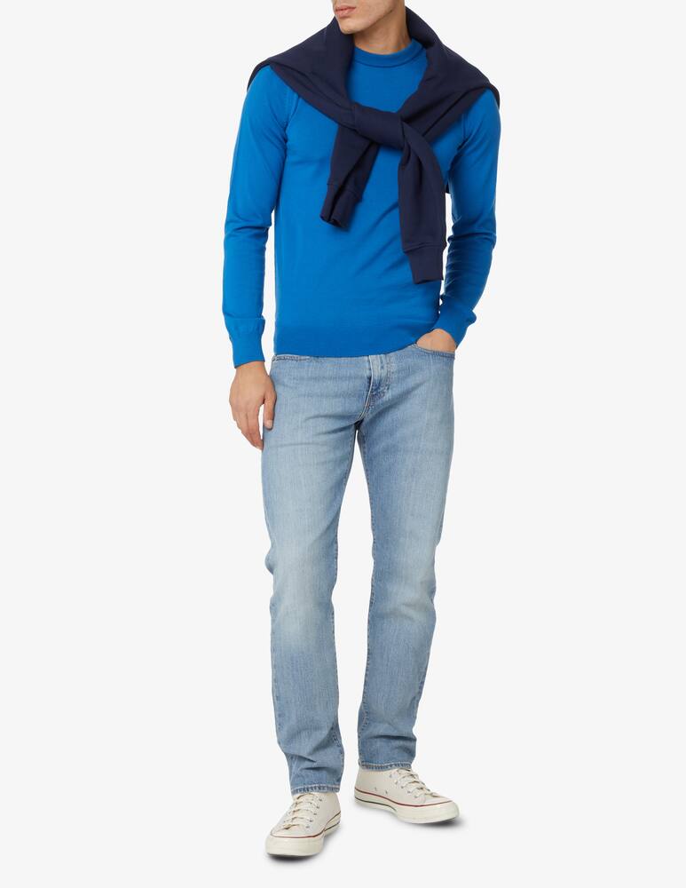 rinascente Lacoste Maglia girocollo in lana con logo - Blu