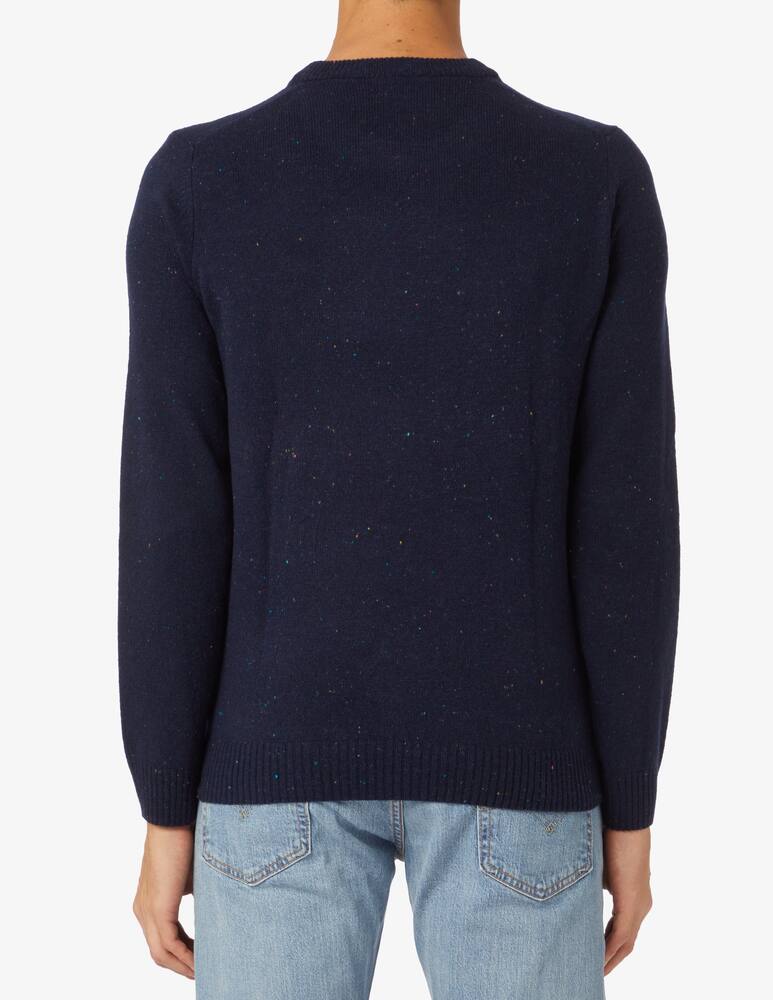 rinascente Lacoste Wool donegal roundneck sweater - Blue