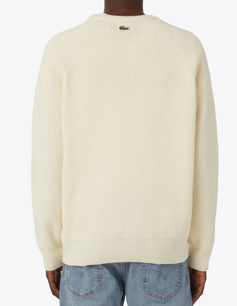 rinascente Lacoste Dolcevita in lana multi coccodrillo - Beige