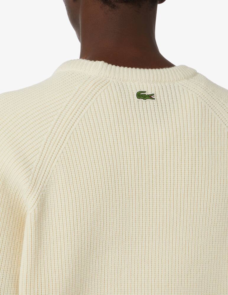 rinascente Lacoste Dolcevita in lana multi coccodrillo - Beige