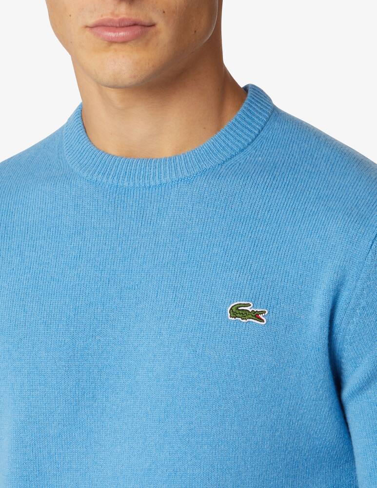 rinascente Lacoste Wool crew neck sweater - Light blue