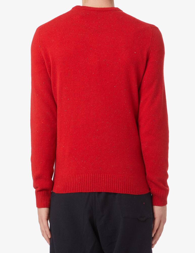 rinascente Lacoste Wool donegal roundneck sweater - Red