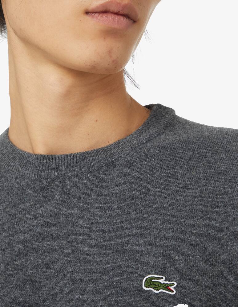 rinascente Lacoste Maglia girocollo misto lana - Grigio
