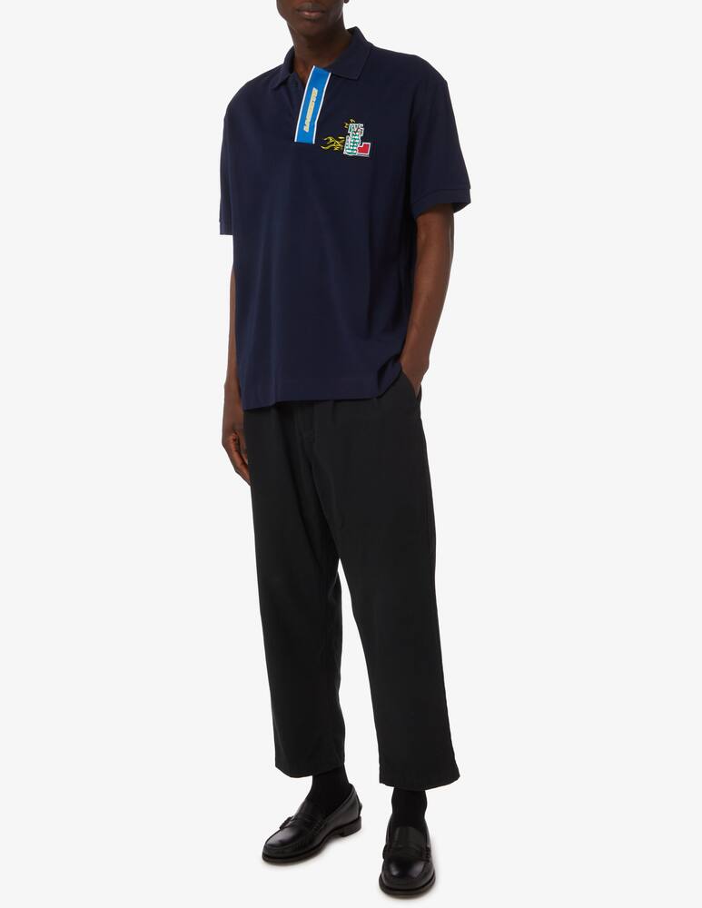 Lacoste Polo manica corta logo flame - Blu - immagine 2 Lacoste Polo manica corta logo flame - Blu - immagine 2