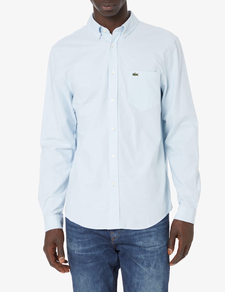 Lacoste Long sleeve shirt oxford - Light blue - picture 1 Lacoste Long sleeve shirt oxford - Light blue - picture 1