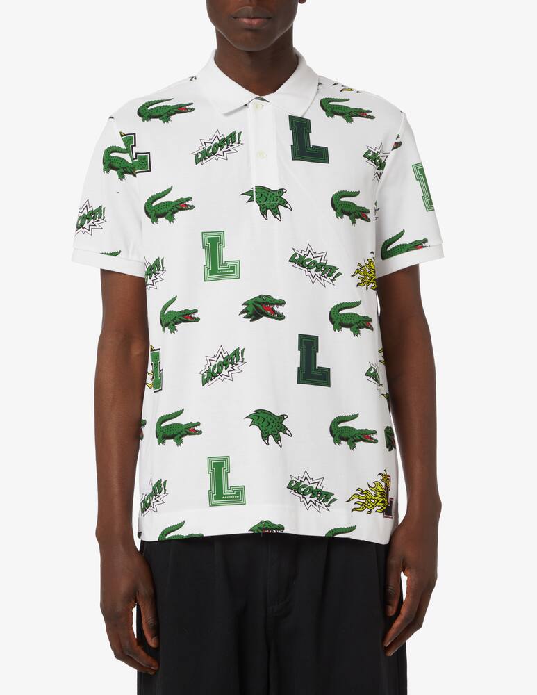 Lacoste Multi logo short sleeve polo - Multi - picture 1 Lacoste Multi logo short sleeve polo - Multi - picture 1
