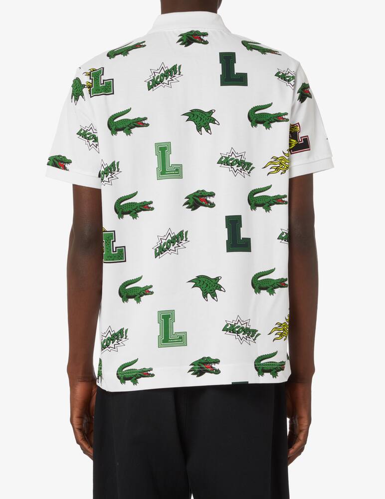 rinascente Lacoste Polo manica corta multi logo  - Multicolor