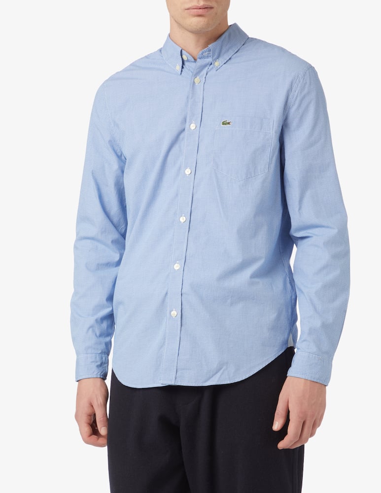 Lacoste Camicia manica lunga vichy - Azzurro - immagine 1 Lacoste Camicia manica lunga vichy - Azzurro - immagine 1