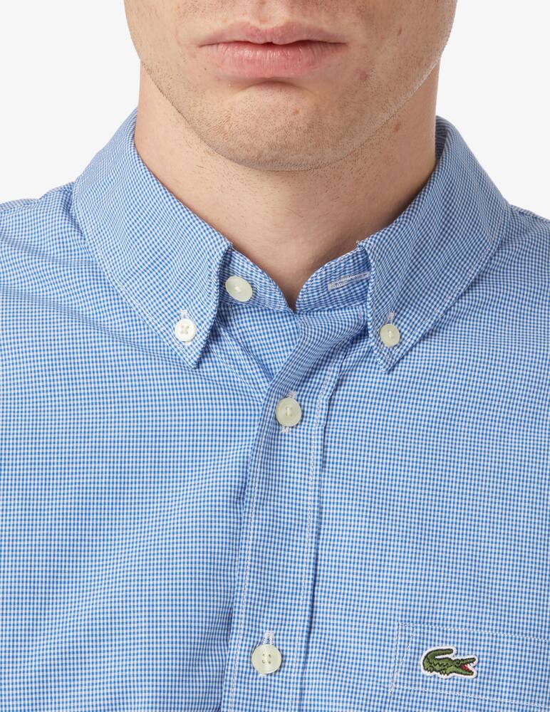 Lacoste Camicia manica lunga vichy - Azzurro - immagine 4 Lacoste Camicia manica lunga vichy - Azzurro - immagine 4