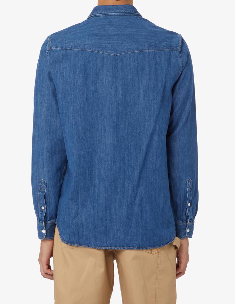 rinascente Lacoste Camicia manica lunga chambray - Blu