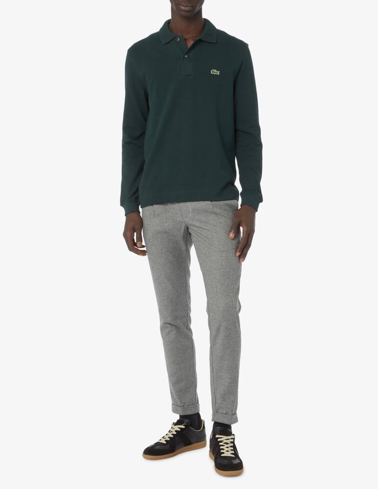 rinascente Lacoste Long sleeve classic fit organic polo - Green