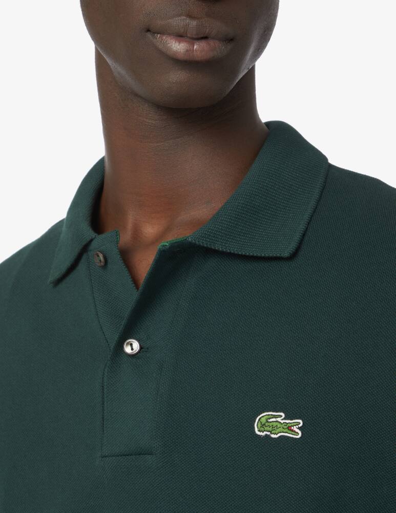 rinascente Lacoste Long sleeve classic fit organic polo - Green
