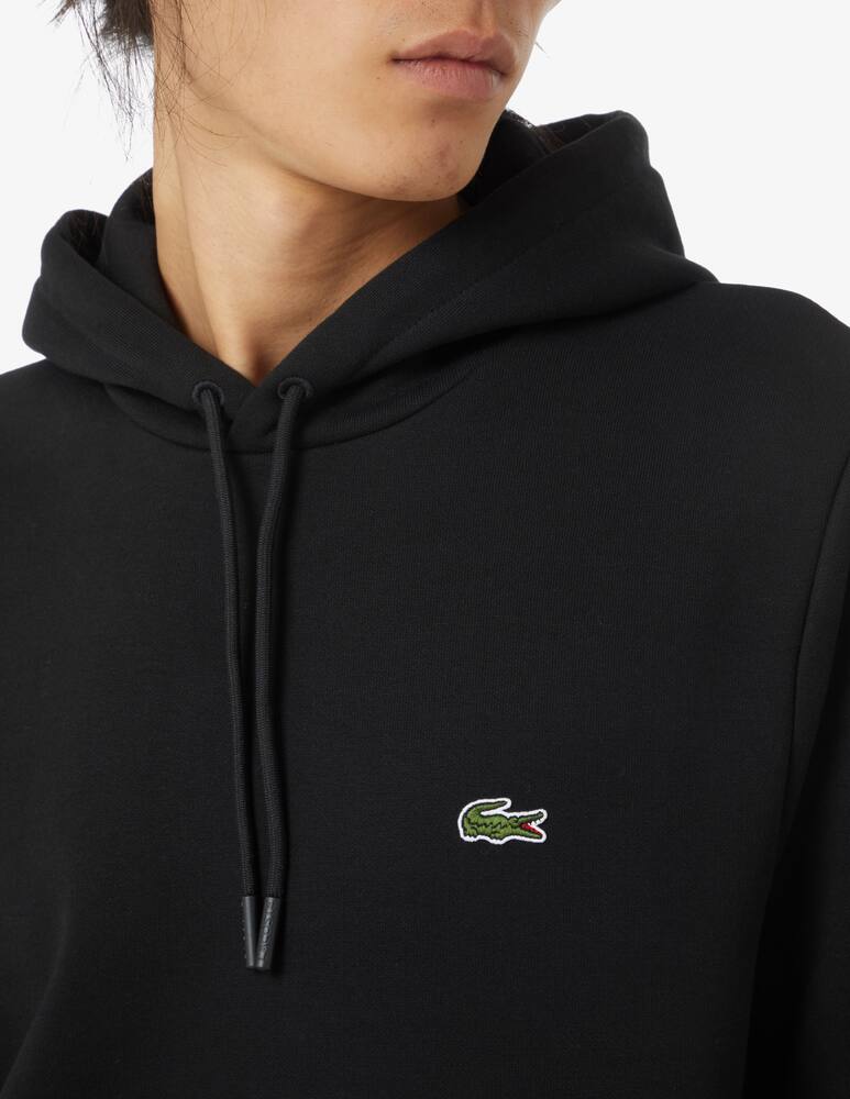 rinascente Lacoste Felpa con cappuccio in cotone - Nero
