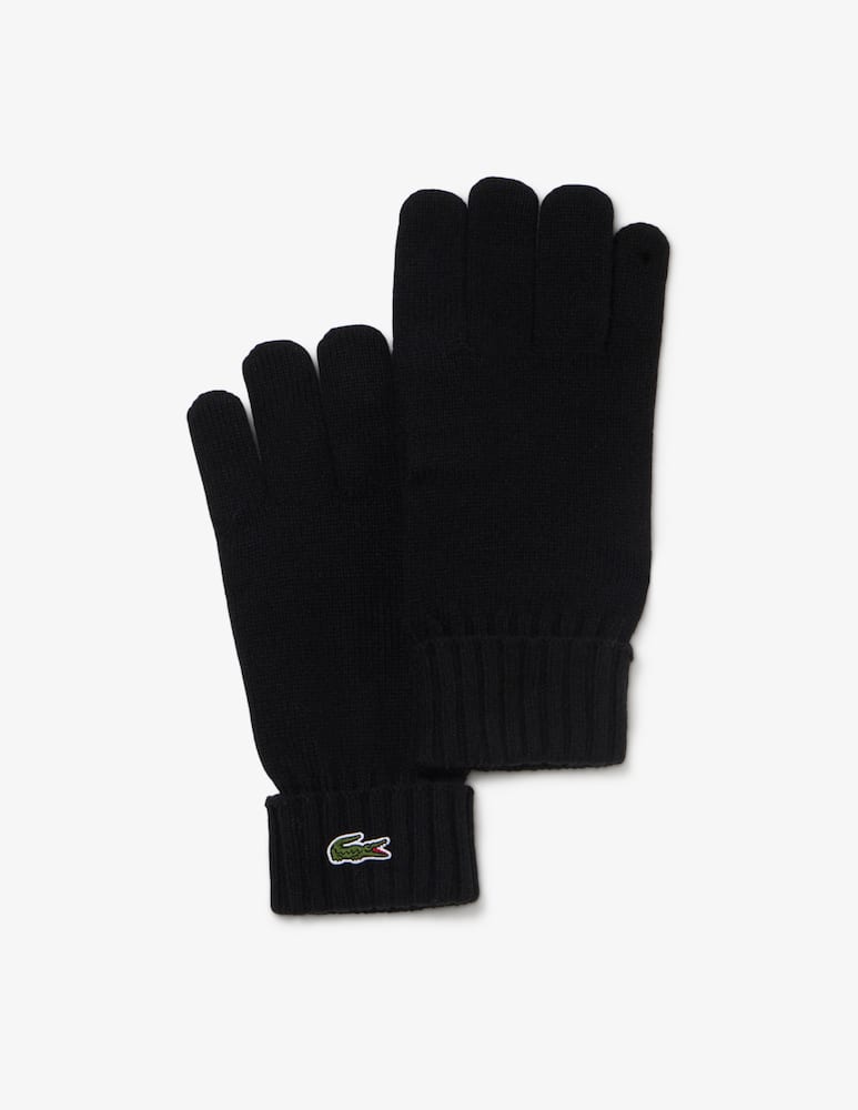 Lacoste Wool knit gloves - picture 1 Lacoste Wool knit gloves - picture 1