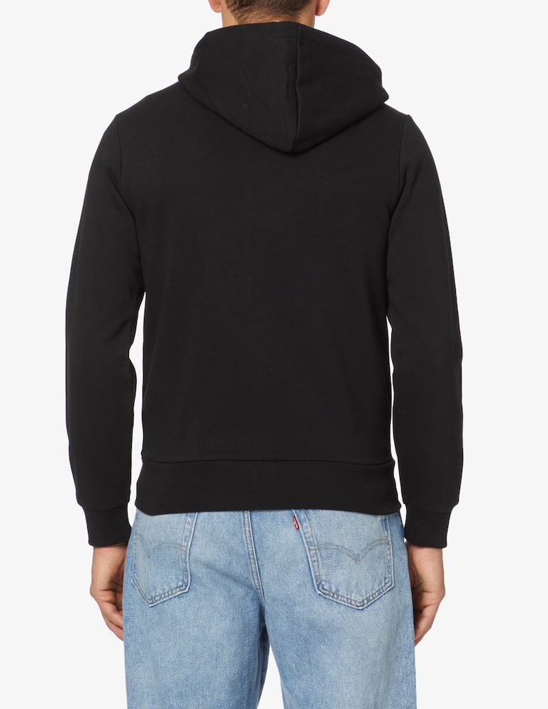 rinascente Lacoste Felpa con cappuccio fzip in cotone - Nero