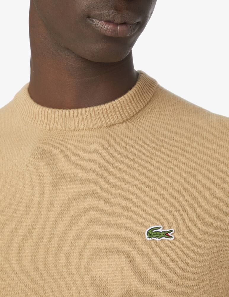 Lacoste Wool crew neck sweater - Beige - picture 4 Lacoste Wool crew neck sweater - Beige - picture 4