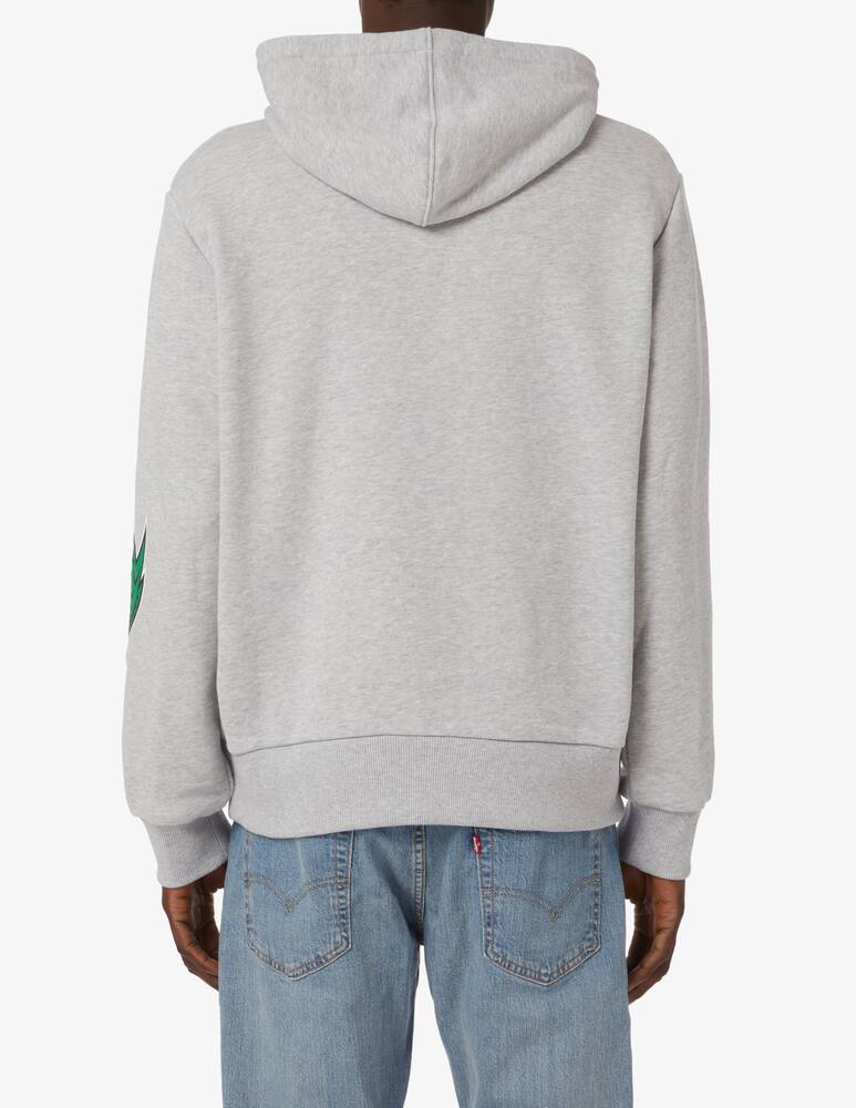 rinascente Lacoste Felpa con cappuccio multi patch  - Grigio