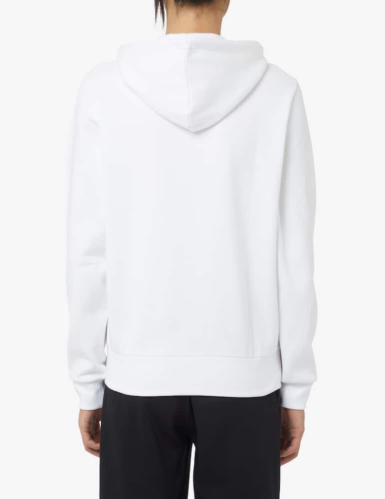 rinascente Lacoste Felpa con cappuccio fzip in cotone - Bianco