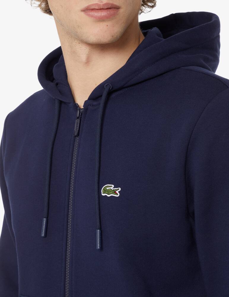 Lacoste Fzip cotton hoodie - Blue - picture 4 Lacoste Fzip cotton hoodie - Blue - picture 4