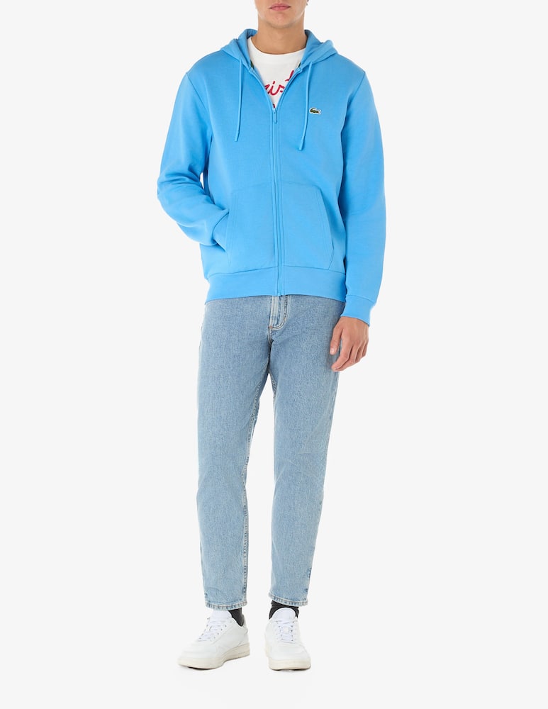 rinascente Lacoste Felpa con cappuccio e zip in pile